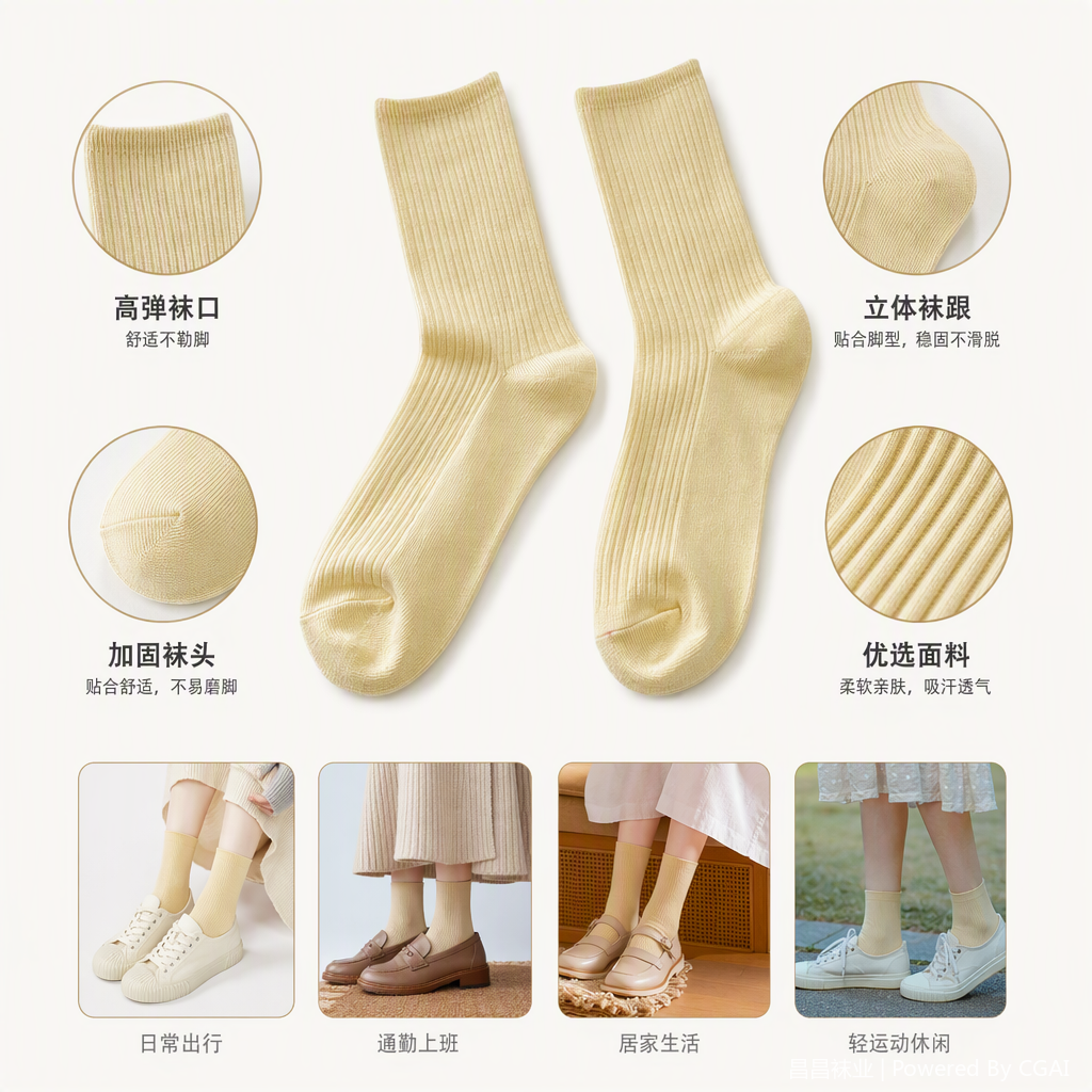 Cómodo respirable heap heap calcetines mujer korean versión versátil estudiante deporte casual calcetines tendencia versátil