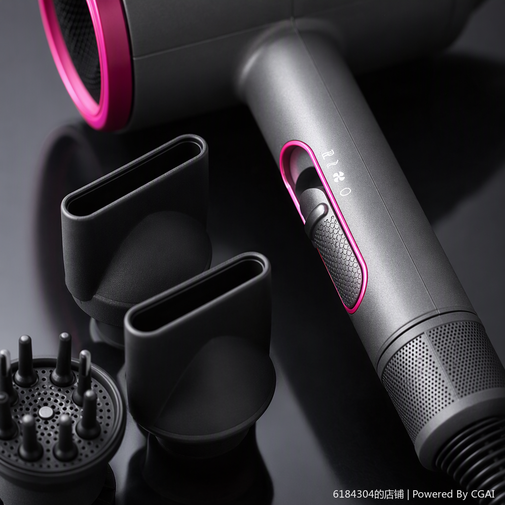 Multi-functional household hair dryer, quick hair drying, negative ion hair care, silent portable combing, suitable for both cold and hot air