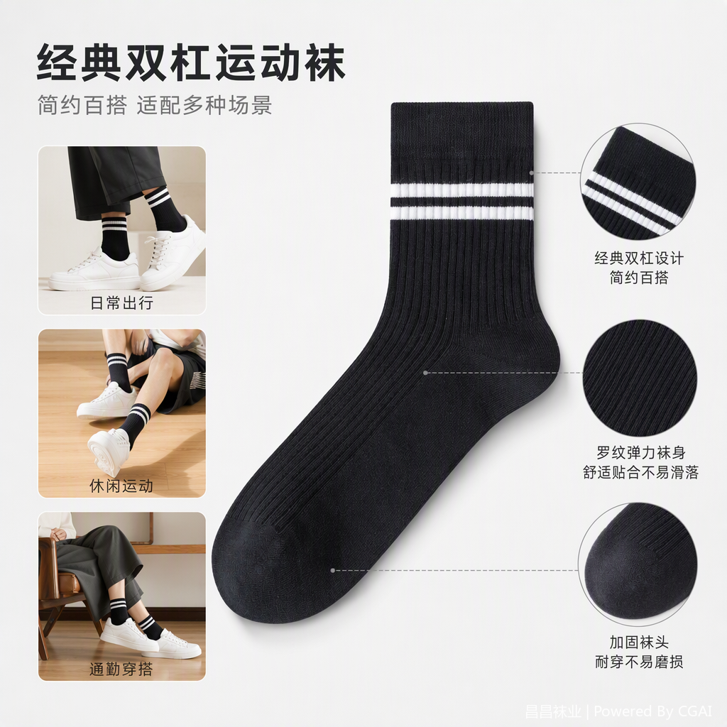 Calcetines deportivos casuales de algodón mujeres hombres slim transpirable cómodo versátil calcetines deportivos casuales calcetines deportivos para hombres y mujeres Item Picture