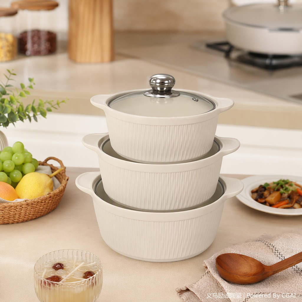 Cocina de cerámica multifunción hogar guisado sopa cocina porriola resistente al calor cocina duradera uso diario mercancía general Specification image