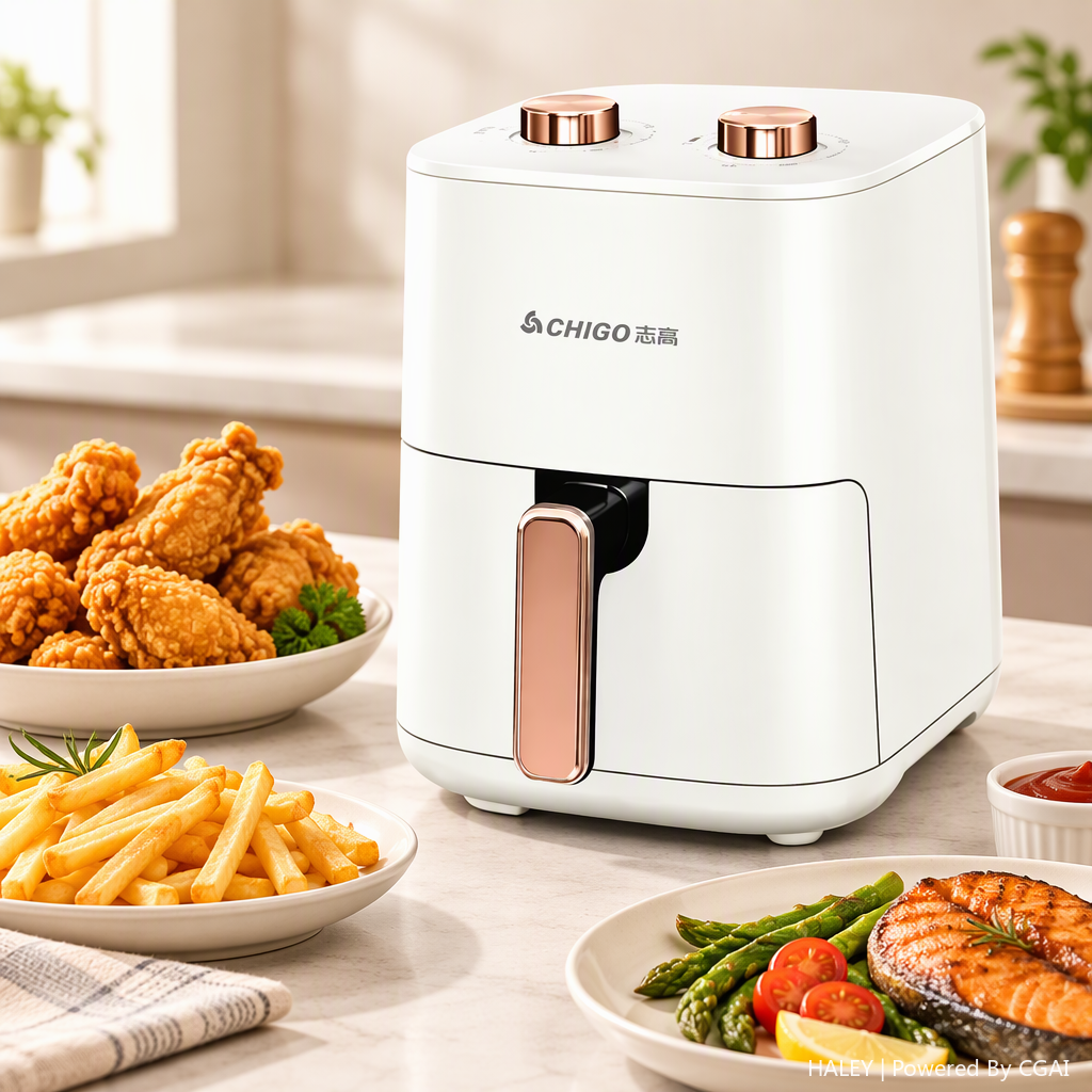 Freidora de aire importada hogar multifuncional control inteligente de la temperatura equipo de cocina saludable gran capacidad operación conveniente