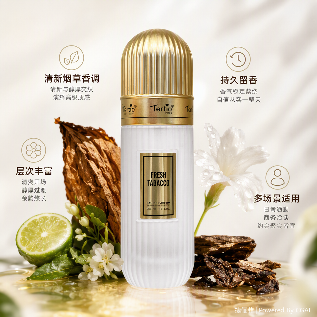 ان العطر الخفيف الذي يستقر عند الرجل هو تيو فريش تاباككو