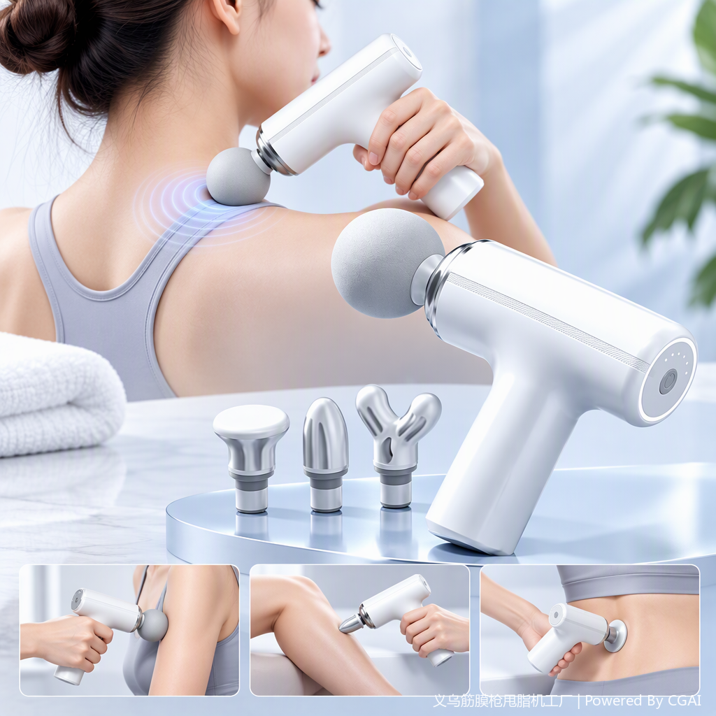 Multi-functional massage muscle relaxer, portable fascia gun, deep tapping physiotherapy device, home health care equipment Application Scenario
