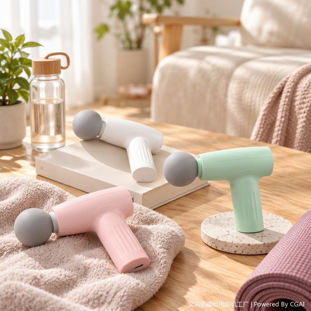 The portable home fascia gun is a health and wellness wonder for deep relaxation, muscle massage and physiotherapy, suitable for multiple scenarios Specification image