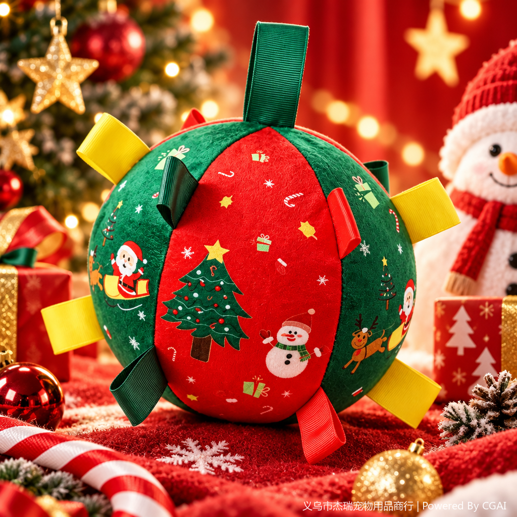Creative Christmas festival Christmas bell ball pet toys