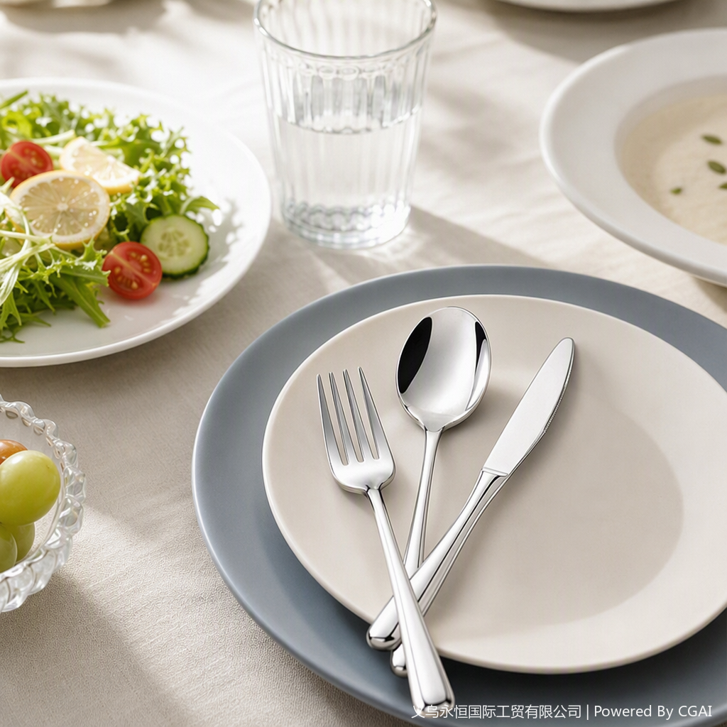 Juego de cubiertos multifunción cuchillo tenedor cuchara combo hogar portátil utensilios de cocina mesa de comedor esencial práctico set Application Scenario