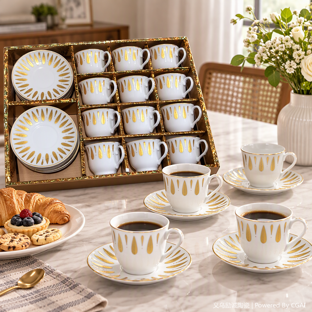 Multi-functional coffee set, home portable coffee cup, coffee pot, coffee spoon, coffee filter combination set, gift for giving Specification image