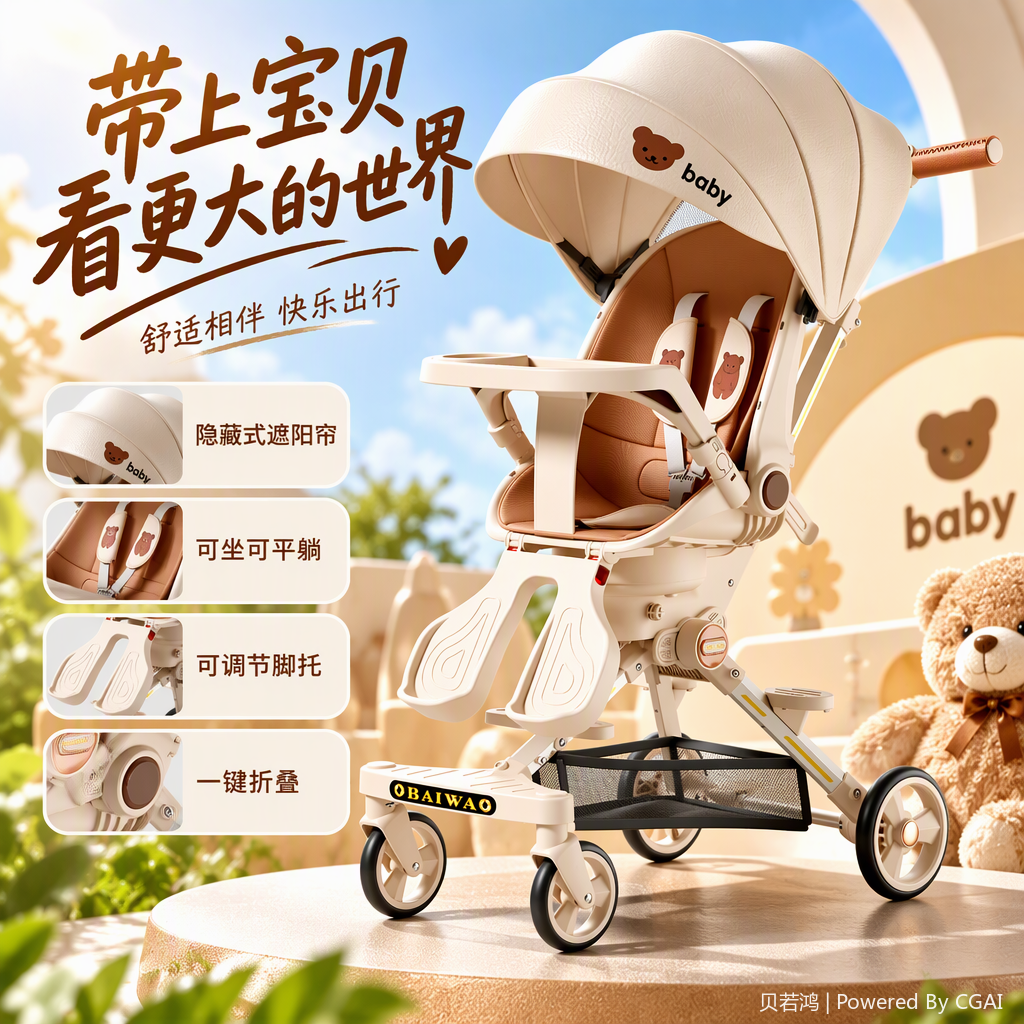 عربة أطفال متعددة الأغراض، عربة أطفال متعددة الأغراض Specification image