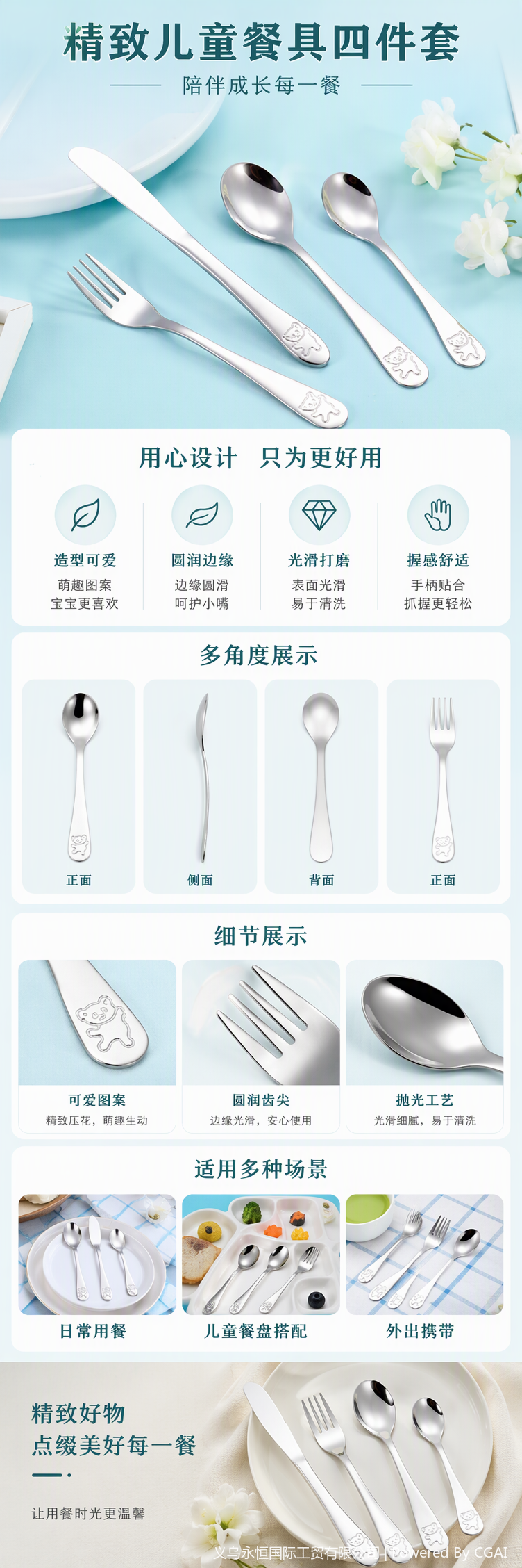 Multifuncional occidental cubiertos tenedor cuchara set vajilla hogar portátil restaurante western vajilla combinación práctico utensilios de cocina pic 1