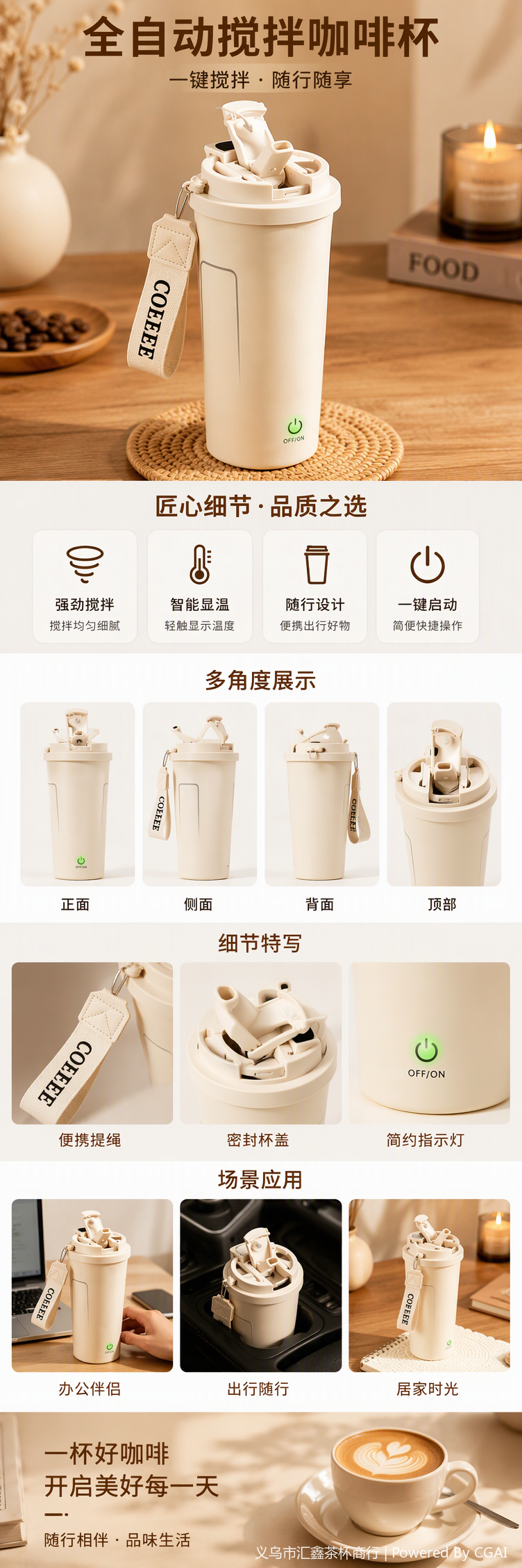 The multi-functional household coffee machine is an essential kitchen appliance for fully automatic strong aroma quick brewing of various flavors pic 1