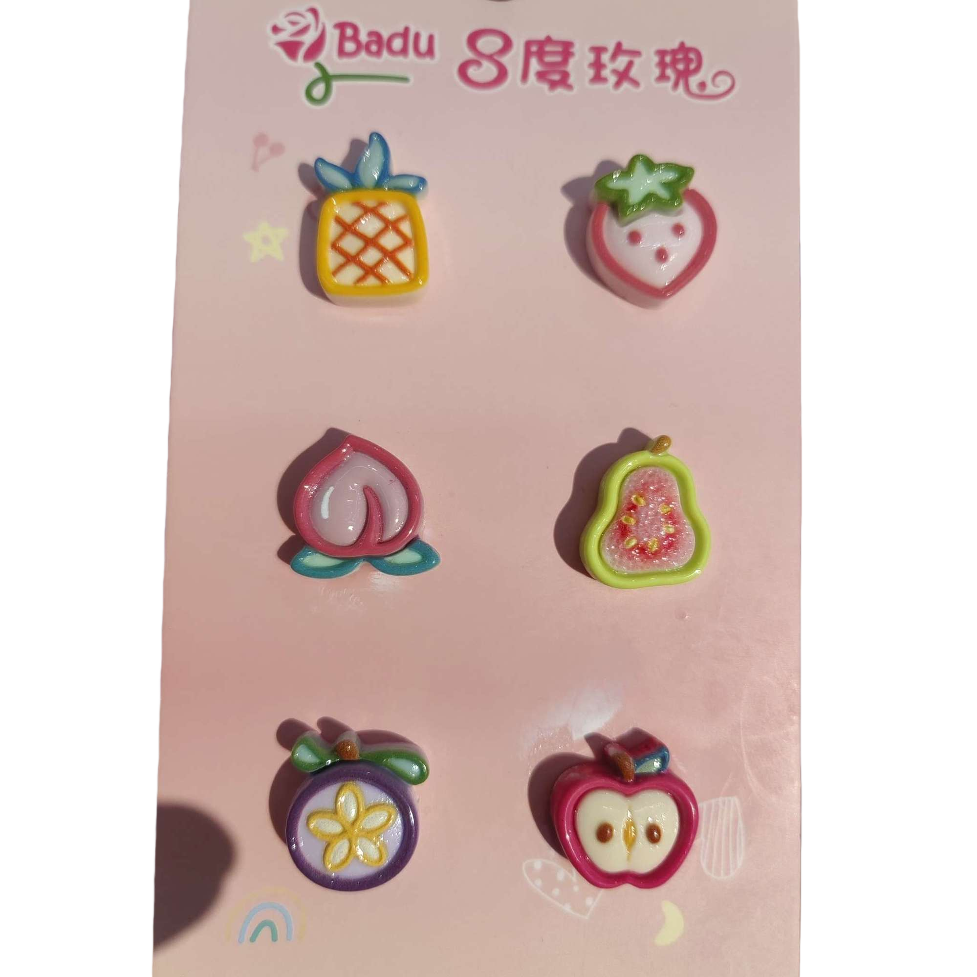 Фирменная карта Badu 8 - й сорт роз, смола, брошь, модный подарочный набор Item Picture