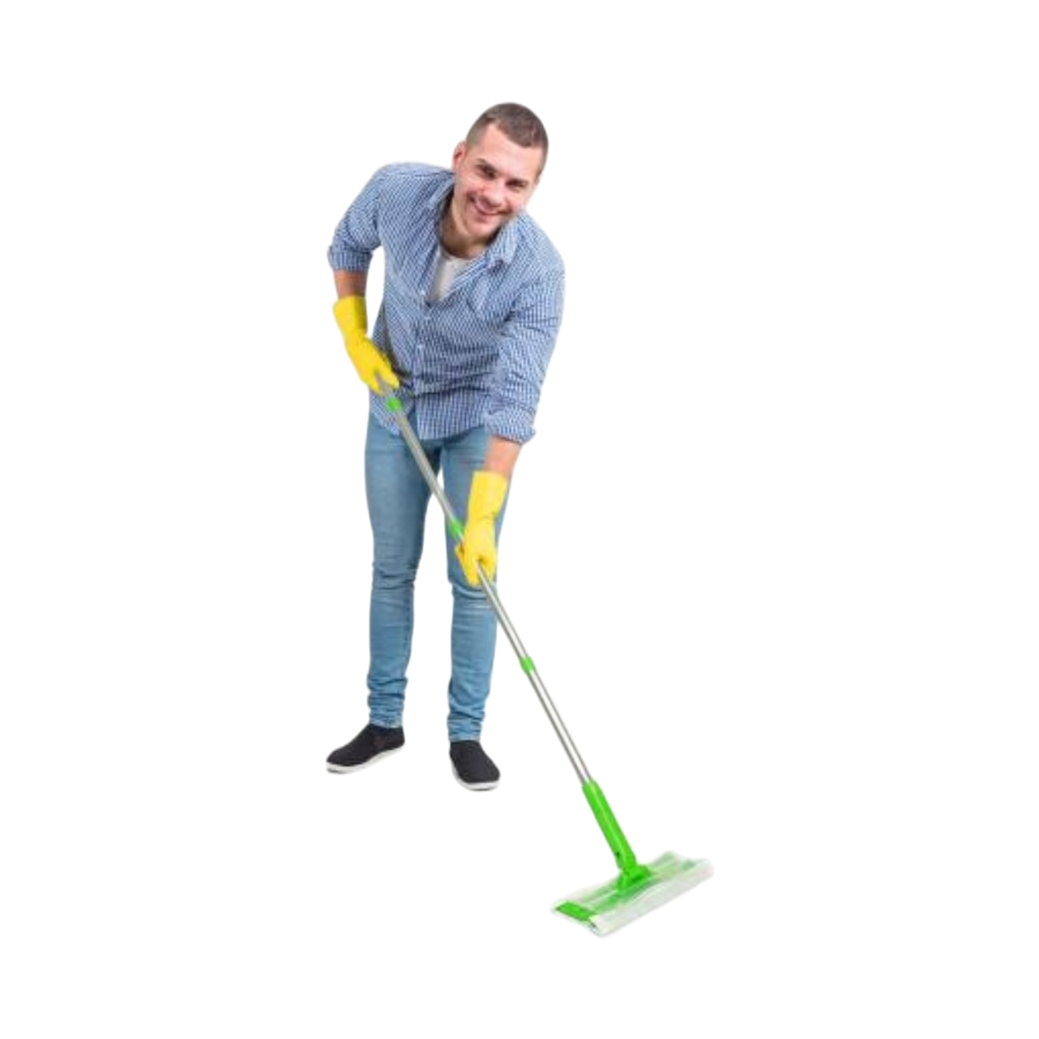 مواد خضراء من أدوات نظافة الأرضية في المنازل بممسحة خضراء متعددة الأغراض Item Picture