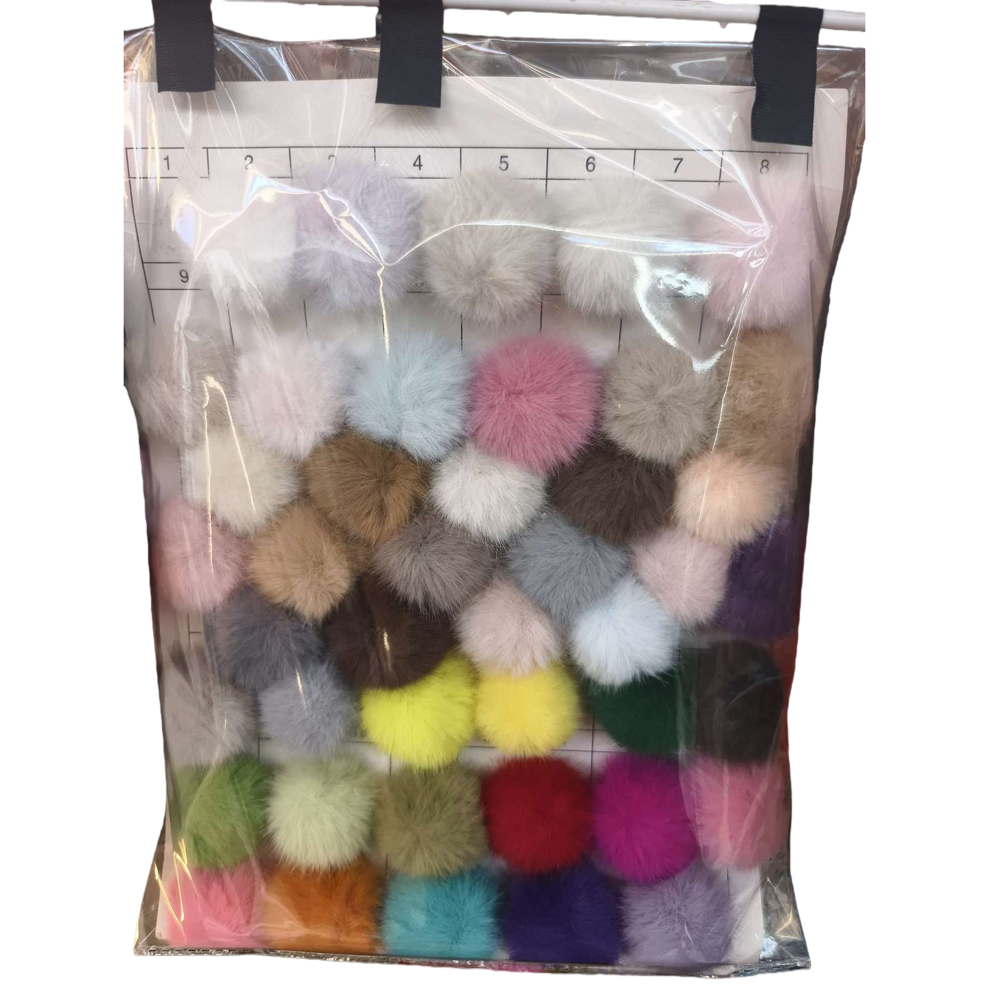 Colorido pompones pompones decoraciones hechas a mano accesorios para colgar telas para el hogar soft moe cute holiday dress up Item Picture