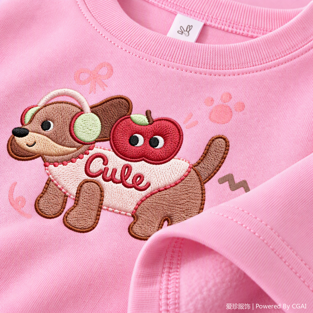 Cartoon printed children's sweatshirt, new autumn and winter baby warm top, casual and versatile children's wear, trendy style of children's sweatshirt Item Picture