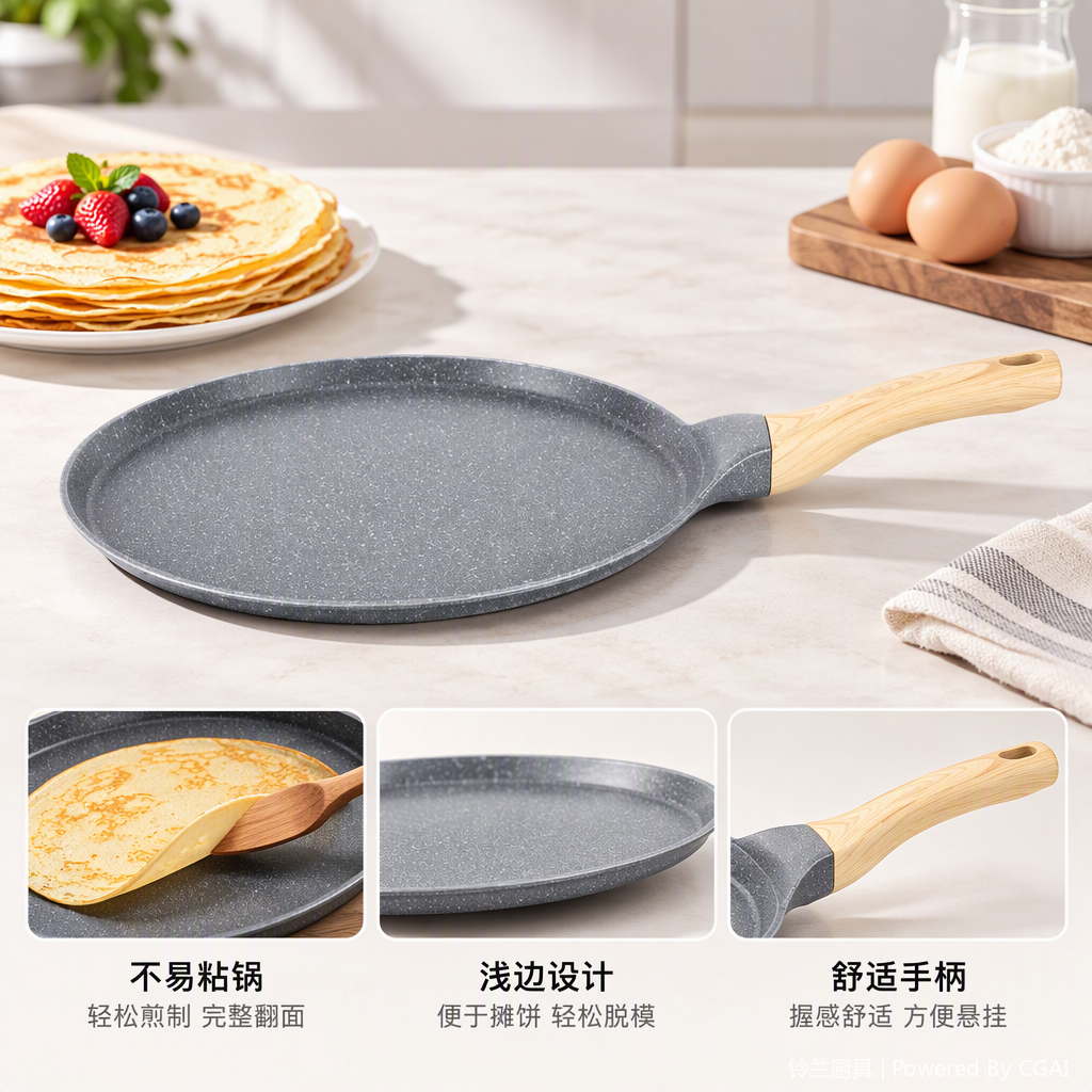 Multifunción antiadherente sartén home freír y saltear olla de cocina necesidades diarias durable resistente al calor pote set Item Picture