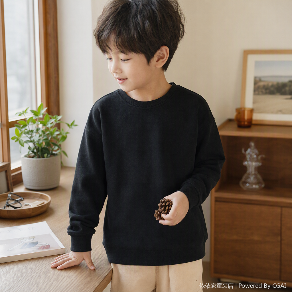 Fashionable and casual men's hoodie, men's pullover, loose sport top, new autumn trendy and versatile men's wear Specification image