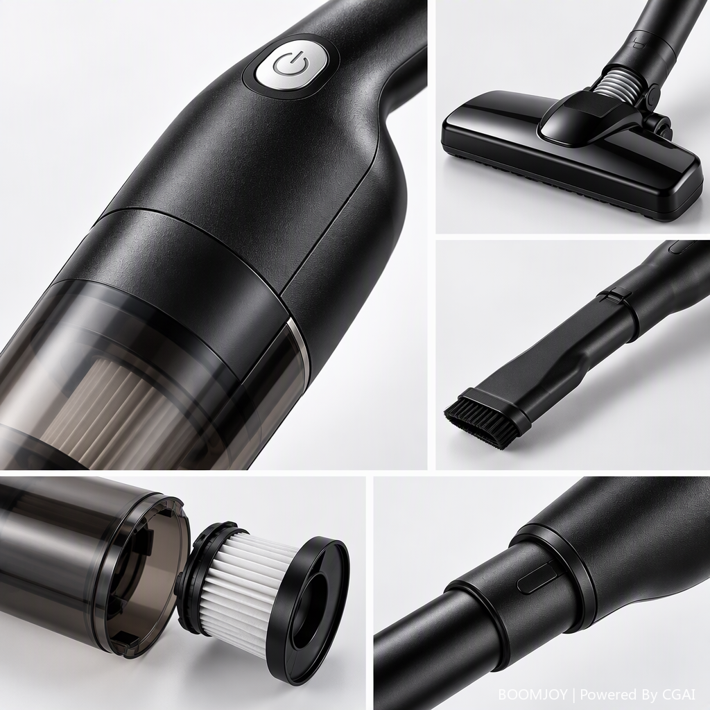 The black cordless handheld vacuum cleaner K908 is a powerful, portable household vacuum cleaner that is lightweight, quiet and rechargeable. It is a cleaning wonder Application Scenario