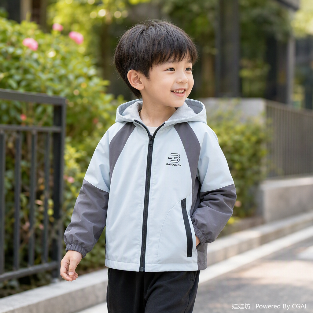 Niños primavera otoño clip de algodón abrigos bebé abrigos casual niños niños niños niños niños niños grandes y medianos deportes abrigos moda details Picture