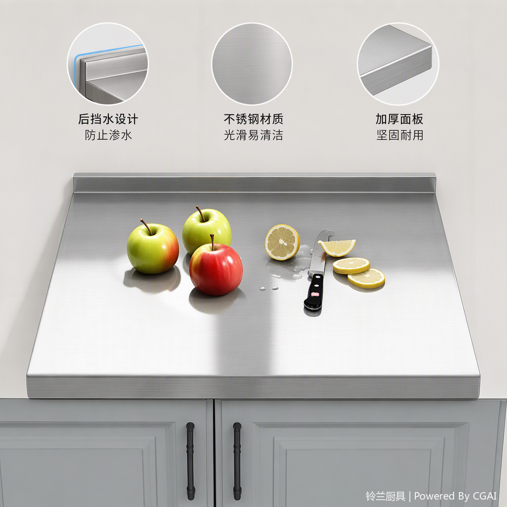 Práctico multifuncional mesa de operación de cocina simple decoración moderna muebles de comedor encimeras de cocina duraderas fácil de guardar Specification image