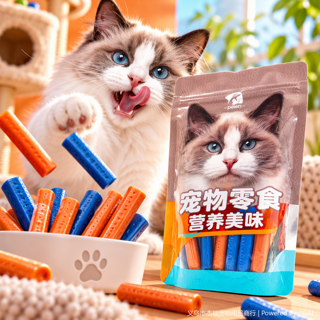 20pcs (bolsa de color), 20pcs/pack (cada palo sobre 15g) pet snack details Picture