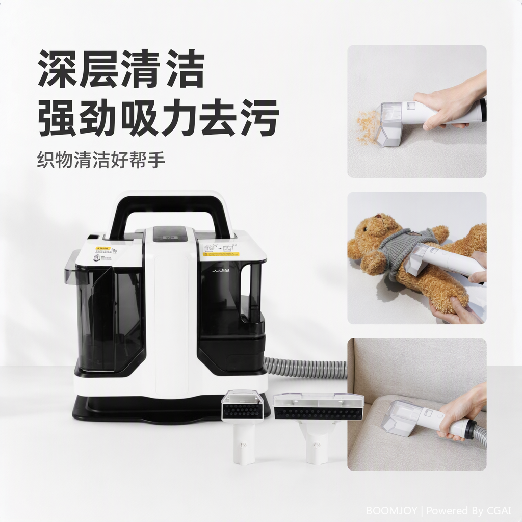 Portable local cleaning Machine W05, a white and black handheld multi-functional deep decontamination household cleaning wonder