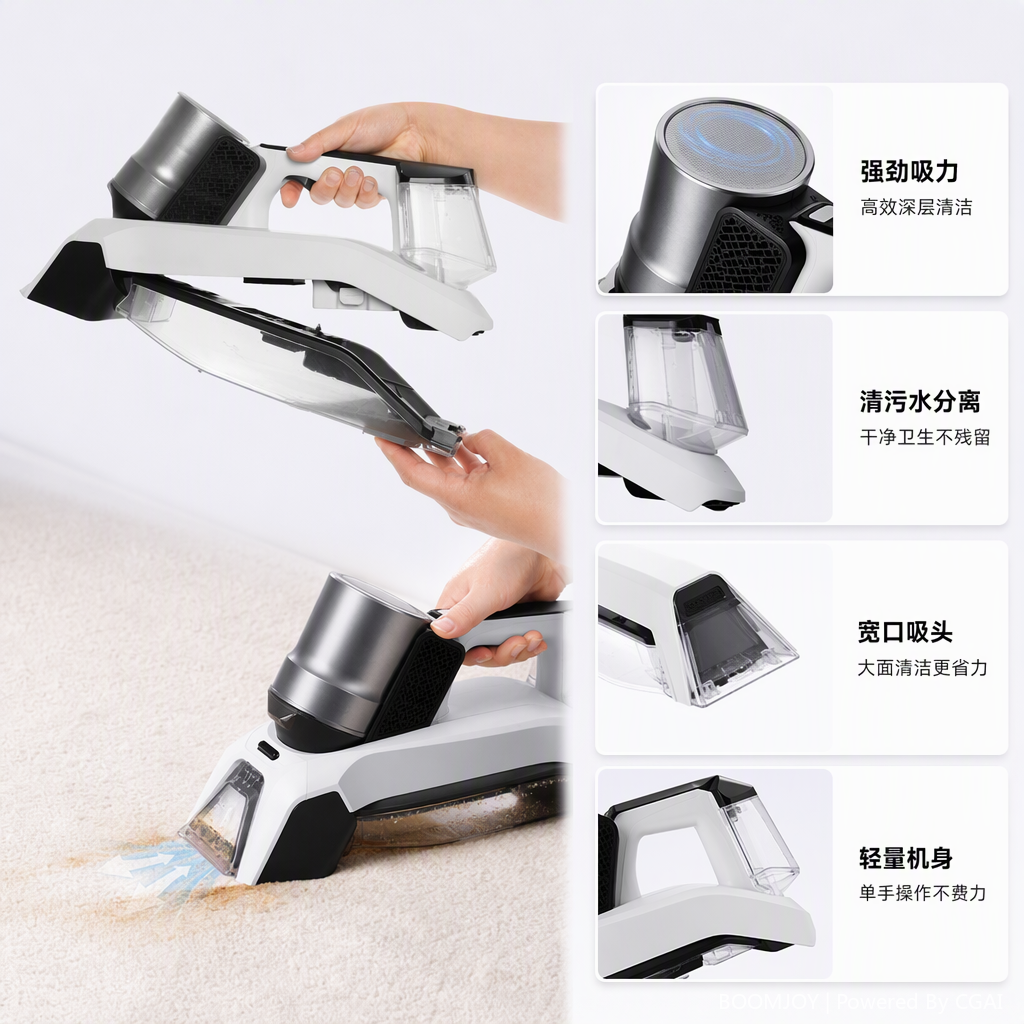 Portable wireless handheld vacuum cleaner, powerful dust suction, household handheld vacuum cleaner, convenient cleaning, lightweight design