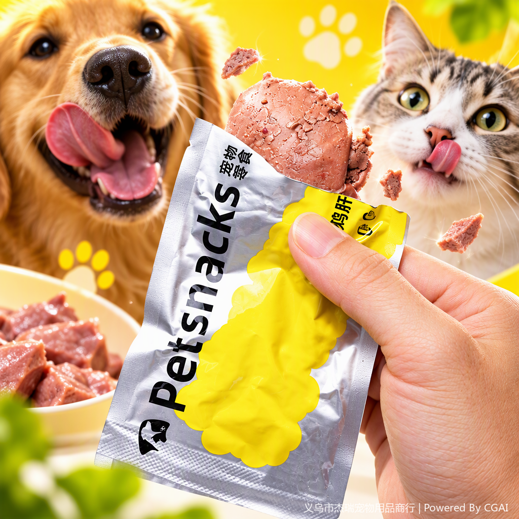 Hígado de pollo cocinado 40g/ pack pet snacks 2021 Application Scenario