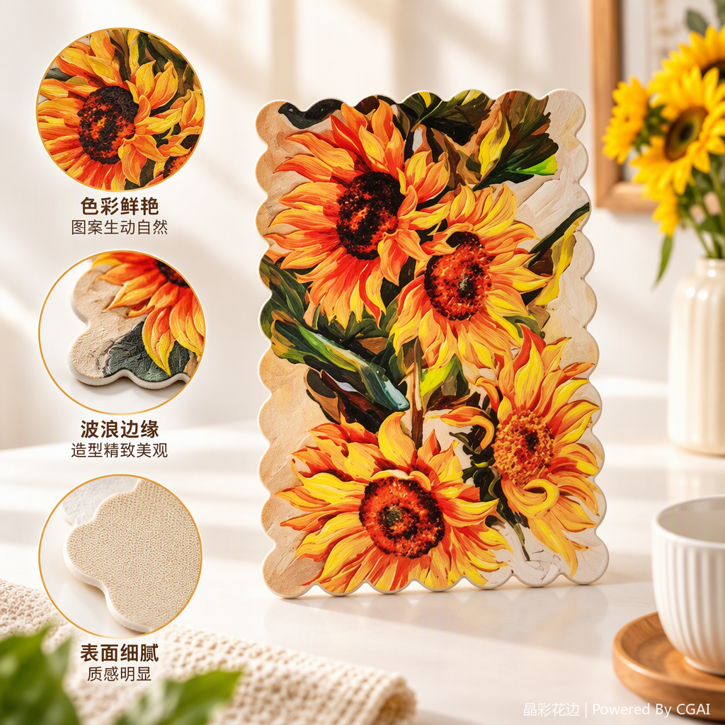 Pegatinas creativas del patrón del girasol pegatinas decorativas pegatinas de la pared pegatinas de la cuenta de la mano para niños pegatinas de la casa pinturas materiales de bricolaje 100 variaciones de vestir