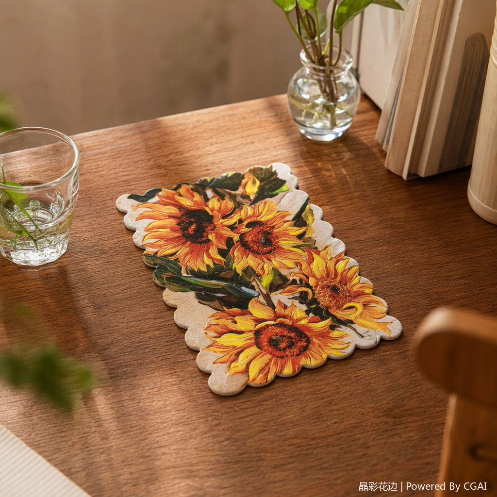 Pegatinas creativas del patrón del girasol pegatinas decorativas pegatinas de la pared pegatinas de la cuenta de la mano para niños pegatinas de la casa pinturas materiales de bricolaje 100 variaciones de vestir details Picture