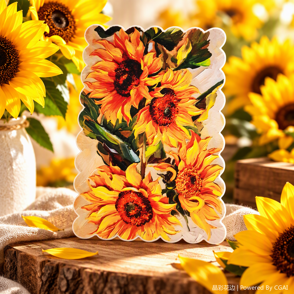 Pegatinas creativas del patrón del girasol pegatinas decorativas pegatinas de la pared pegatinas de la cuenta de la mano para niños pegatinas de la casa pinturas materiales de bricolaje 100 variaciones de vestir Specification image
