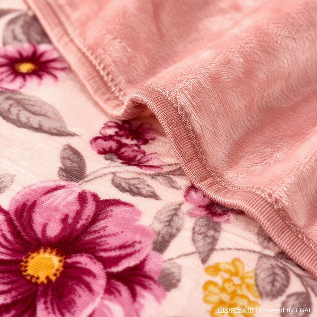 Huigang Home Textiles' pink floral wedding blankets and bed sheets are soft, warm and cozy bedroom decoration items Application Scenario