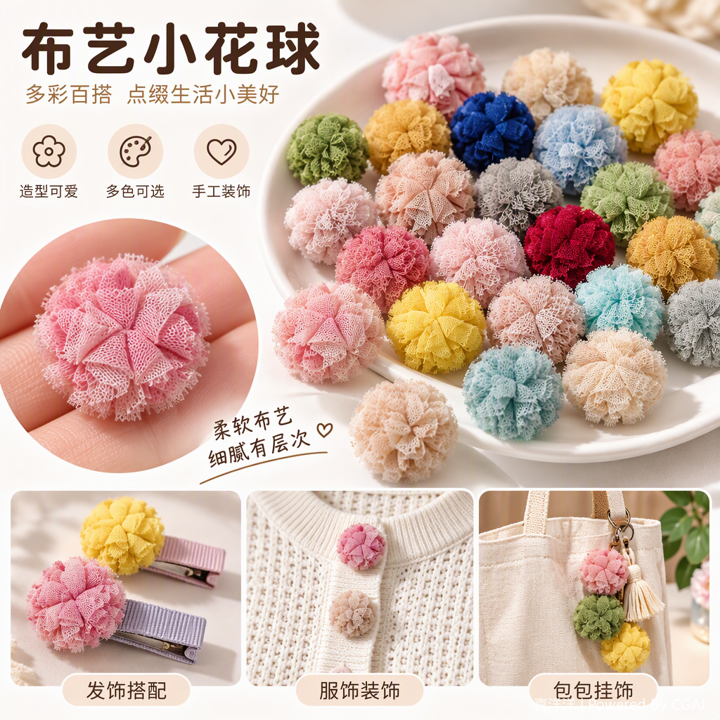 Bola elástica tela creativa flor tarjeta de muestra juguetes para niños hecho a mano DIY regalo decoración divertido bola rebote juguetes