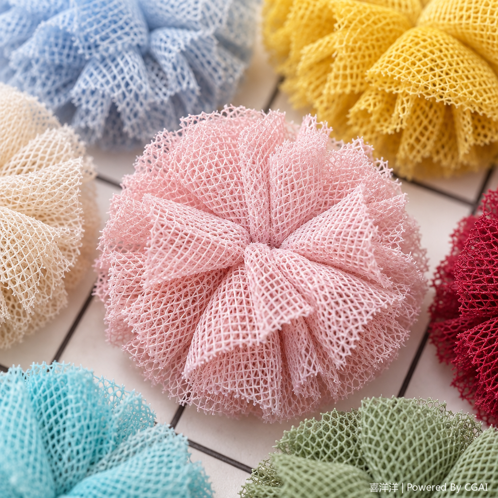 Elastic ball creative fabric flower sample card children's toy DIY gift decoration Fun ball bouncing toy Application Scenario