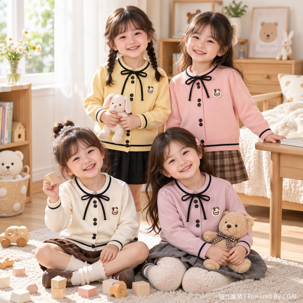 Niños otoño invierno jersey bebé cálido top niños versión coreana casual versátil suéter de punto para niños chicos y niñas Application Scenario