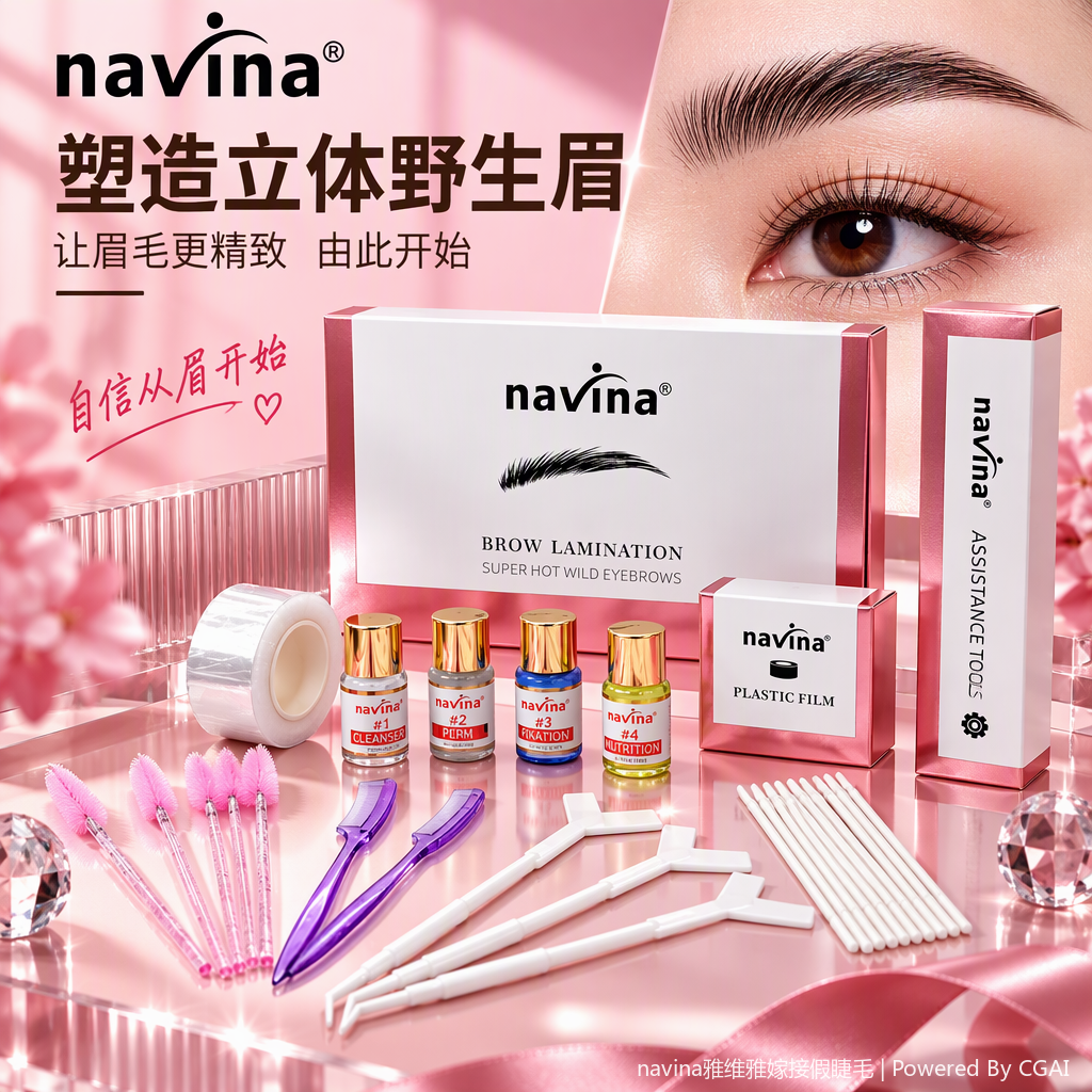 Professional multi-functional eyebrow shape template shaping card, eyebrow shaping magic tool, natural makeup and beauty tool set details Picture