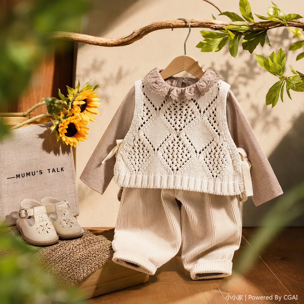 Lindo dibujo animado estampado niños casual traje primavera verano nuevo bebé bebé de dos piezas traje deportivo estilo de tendencia details Picture