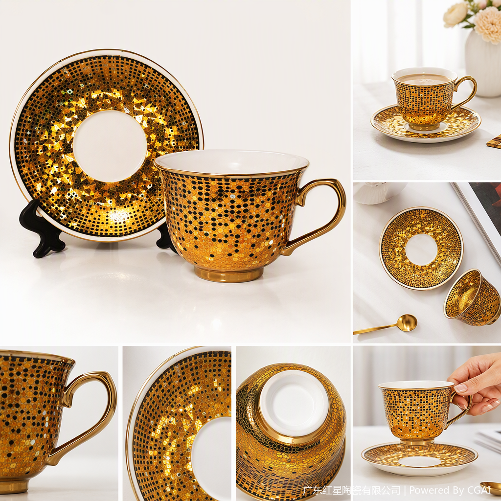 Tazas de café de cerámica de moda con asas tazas de bebidas de desayuno creativas simples oficina de casa set de té kit de regalo Specification image