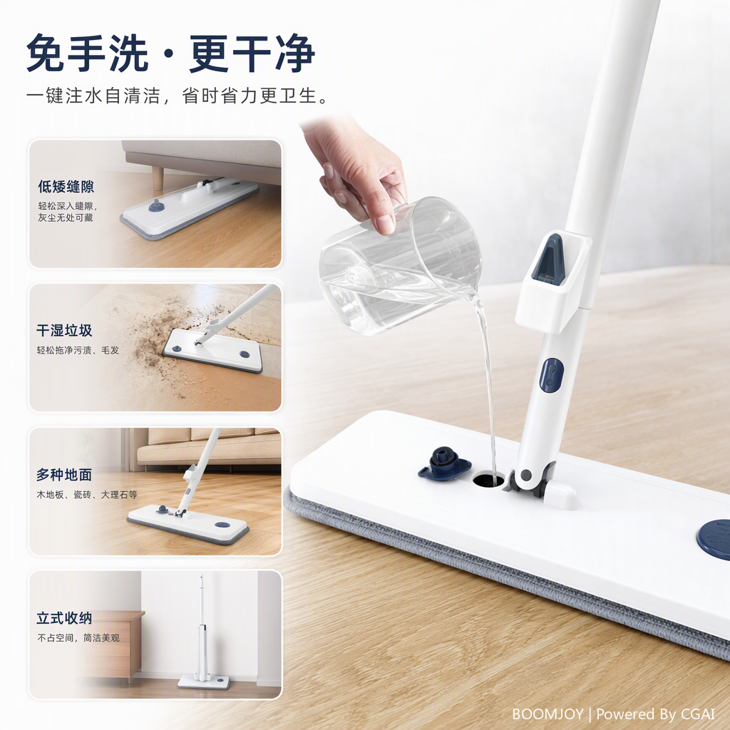 【 Patent 】Hands free spray MOP-FP-26
