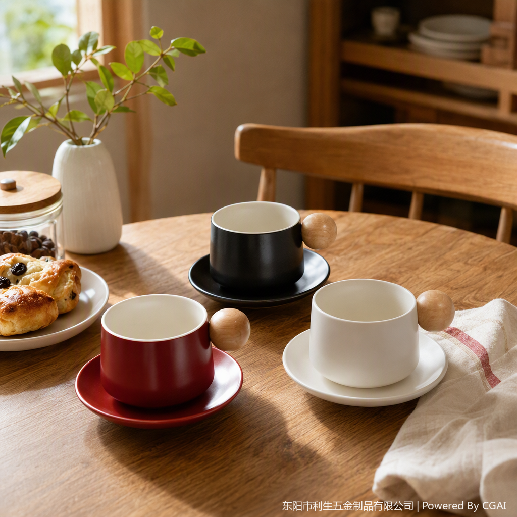 A variety of ceramic tea cups, simple and creative tea sets for household daily necessities and office tea supplies Application Scenario