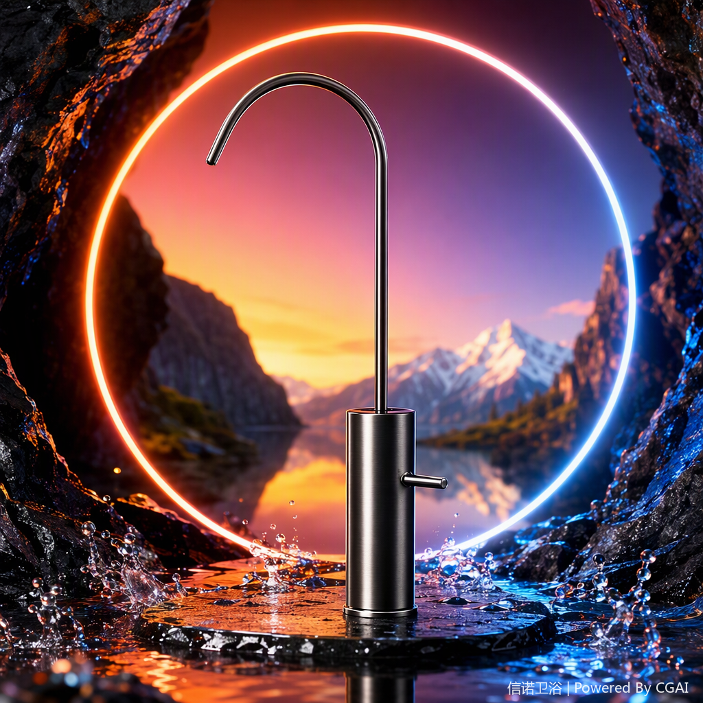 Multi-functional kitchen and bathroom faucet, cold and hot water faucet, stainless steel leak-proof home decoration hardware accessories Item Picture