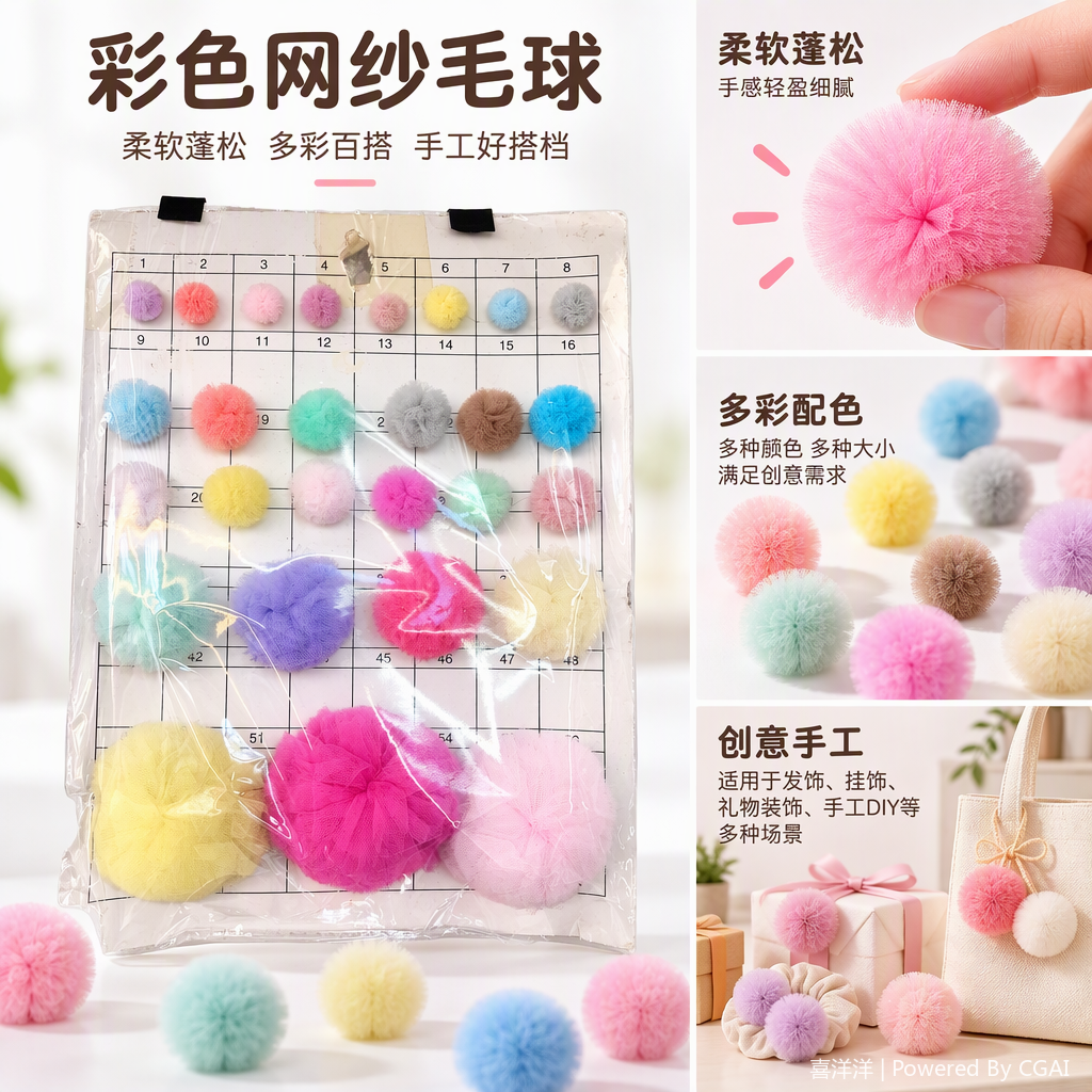 Color pompones muestras tarjetas de colores multicolor jugadores DIY decoración accesorios peluche suave material