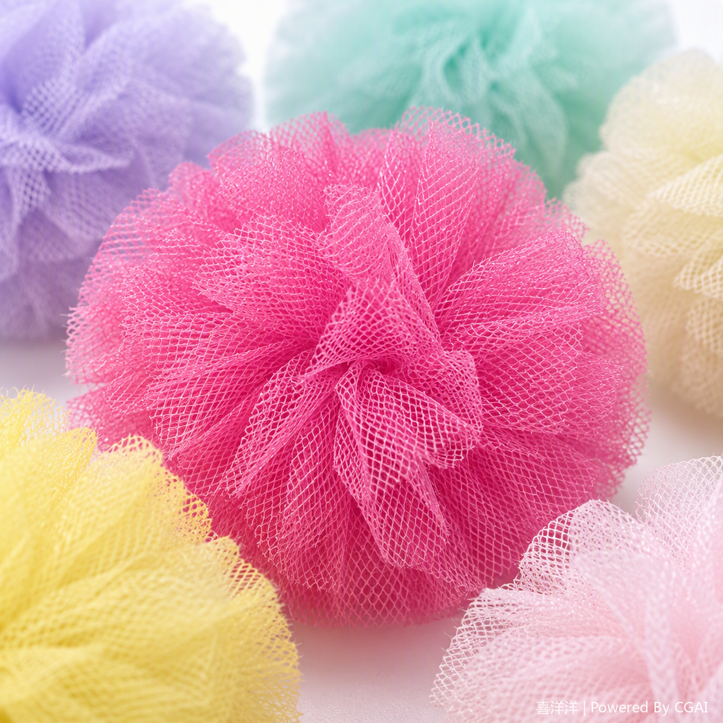 Colorful plush ball sample color card, multi-color, customizable DIY decorative accessories, soft plush toy material Application Scenario