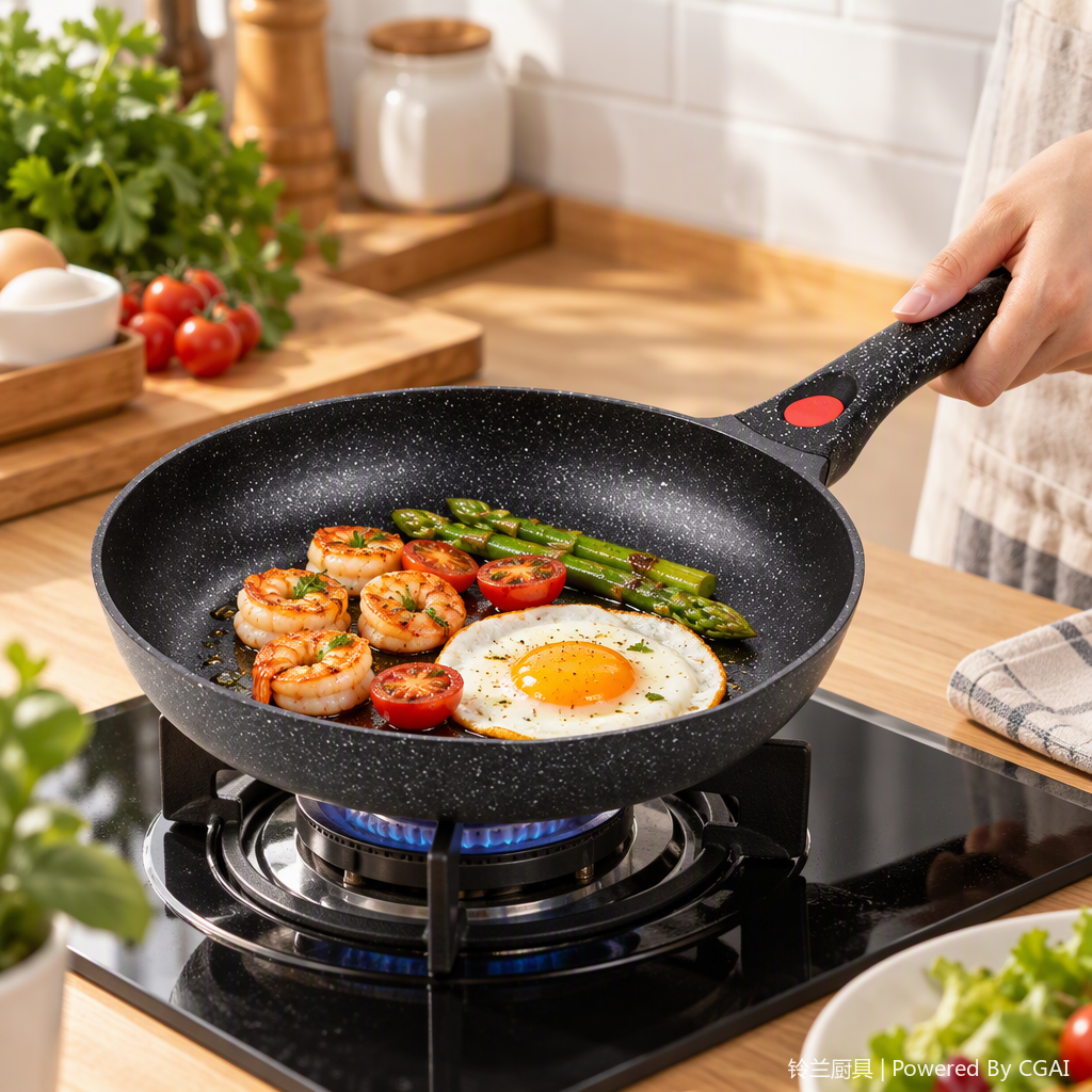Multifunción antiadherente sartén home fry cooking pot utensilios de cocina uso diario departamento general suministros de cocina