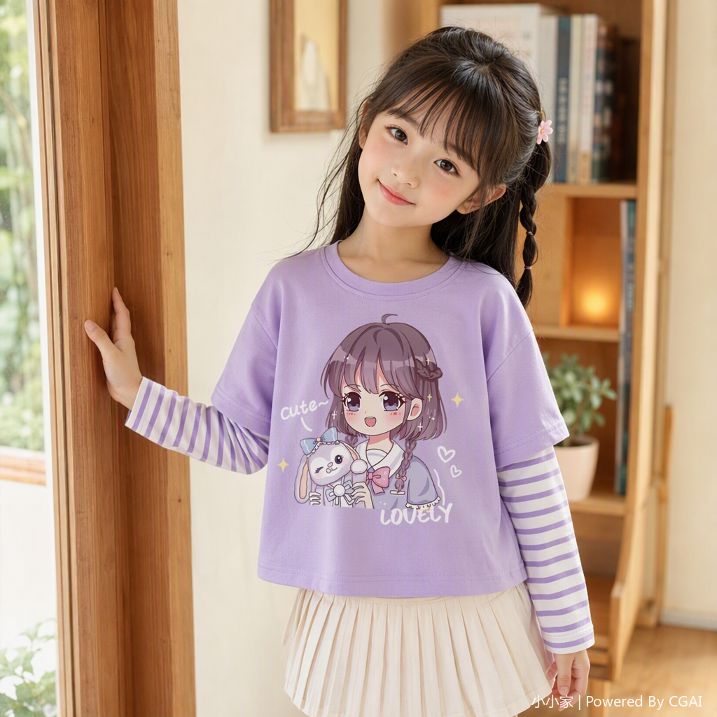 قميص جديد للأطفال للأطفال في أزياء الأطفال الكرتونية للأطفال في الصيف Item Picture