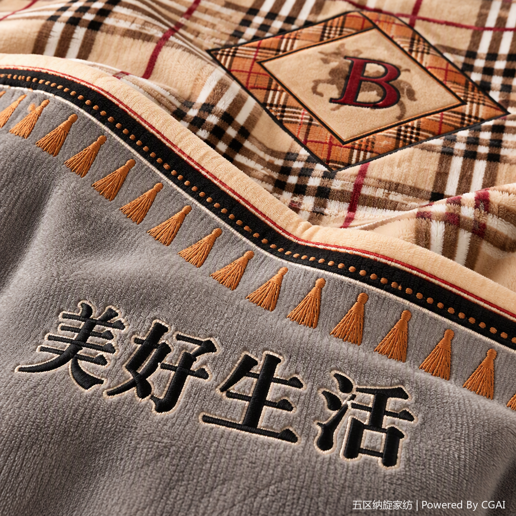 The checkered patchwork velvet blanket bedding set is soft, warm and available in multiple colors. It is a home blanket cover combination Application Scenario