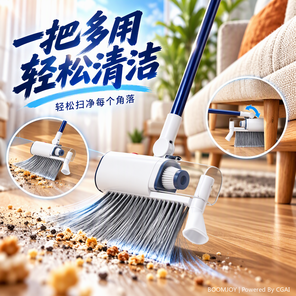 2-in-1  VACUUM BROOM——HL008 Specification image