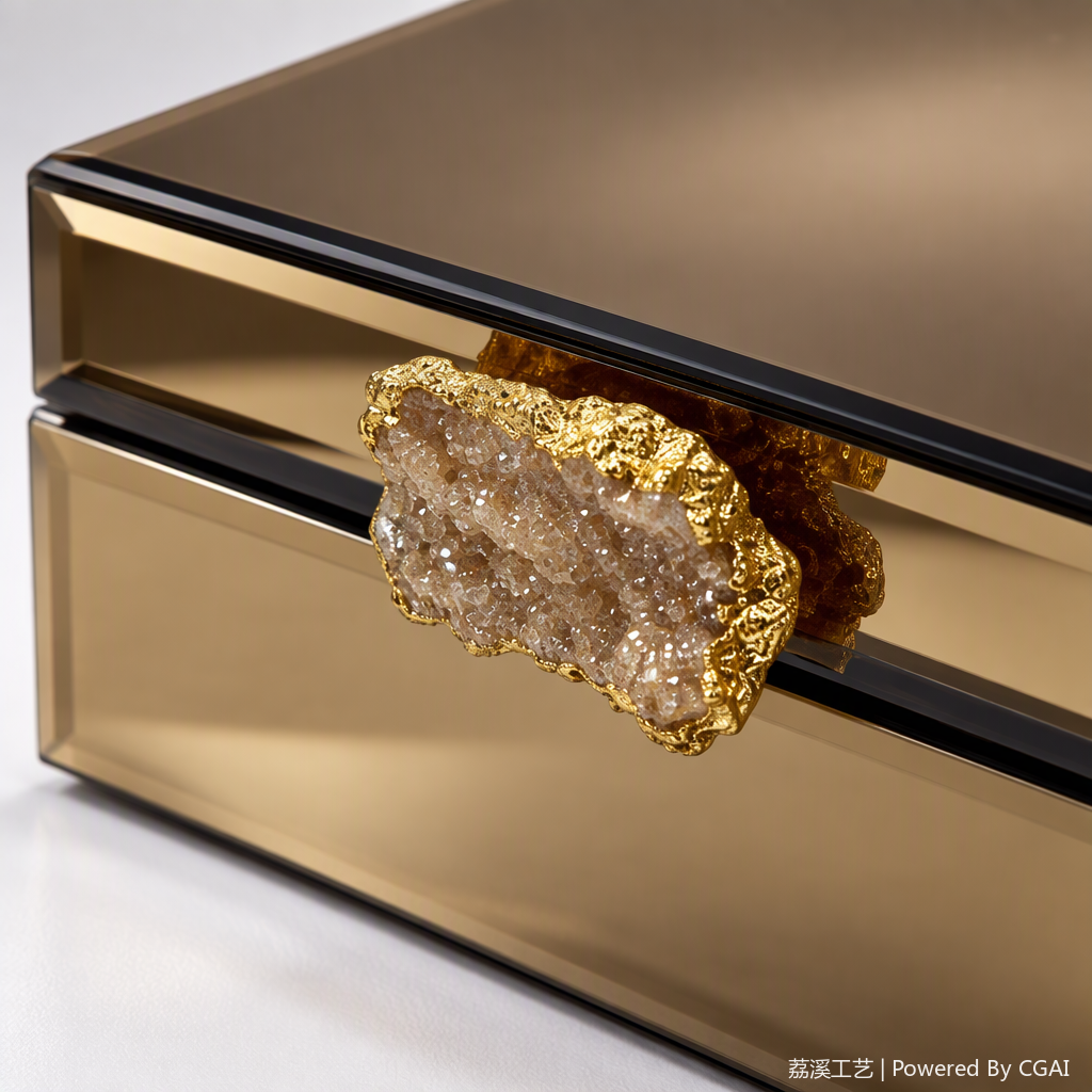 Espejo dorado caja de almacenamiento multifuncional caja organizadora caja de almacenamiento de joyas cosméticas caja de almacenamiento para el hogar simple y elegante Application Scenario