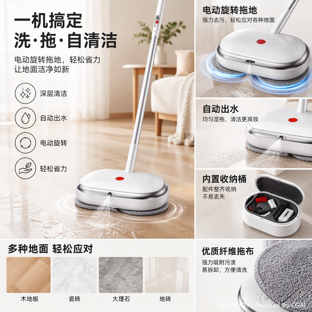 Multifuncional wireless handheld home cleaner artefact ligero blanco eléctrico mop piso limpiador Multifuncional wireless handheld home cleaner artefact ligero blanco eléctrico mop piso limpiador