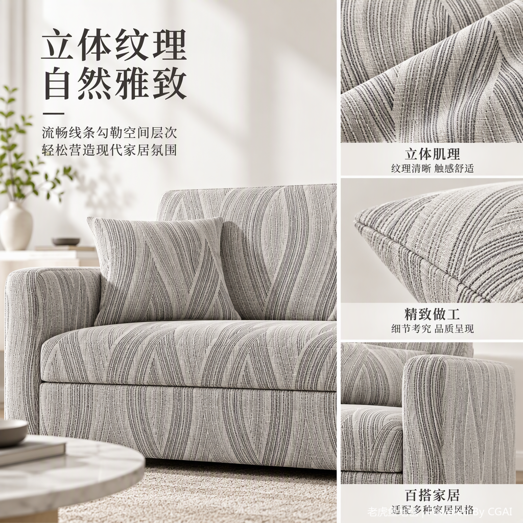The multi-functional cotton fabric is a soft, comfortable, durable and multi-purpose material suitable for textile and leather processes Item Picture