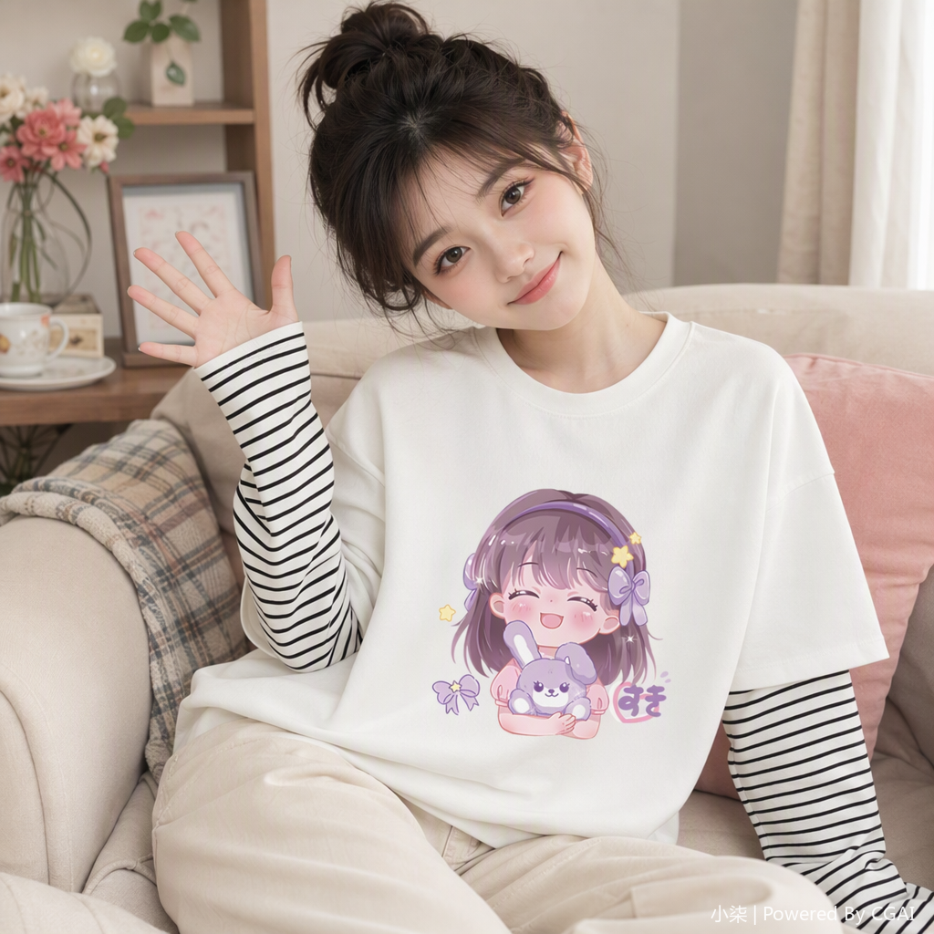 قمصان قصيرة للأطفال من أجل الطبعات الكرتونية الجميلة Item Picture